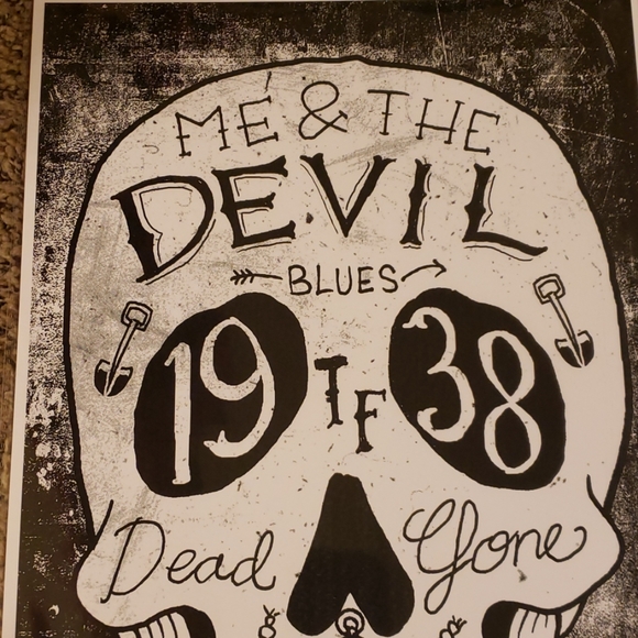 Too Fast Me & The Devil Dead & Gone  Evil Spirit 19 38 11"x17" Tattoo Art Print - Picture 2 of 8